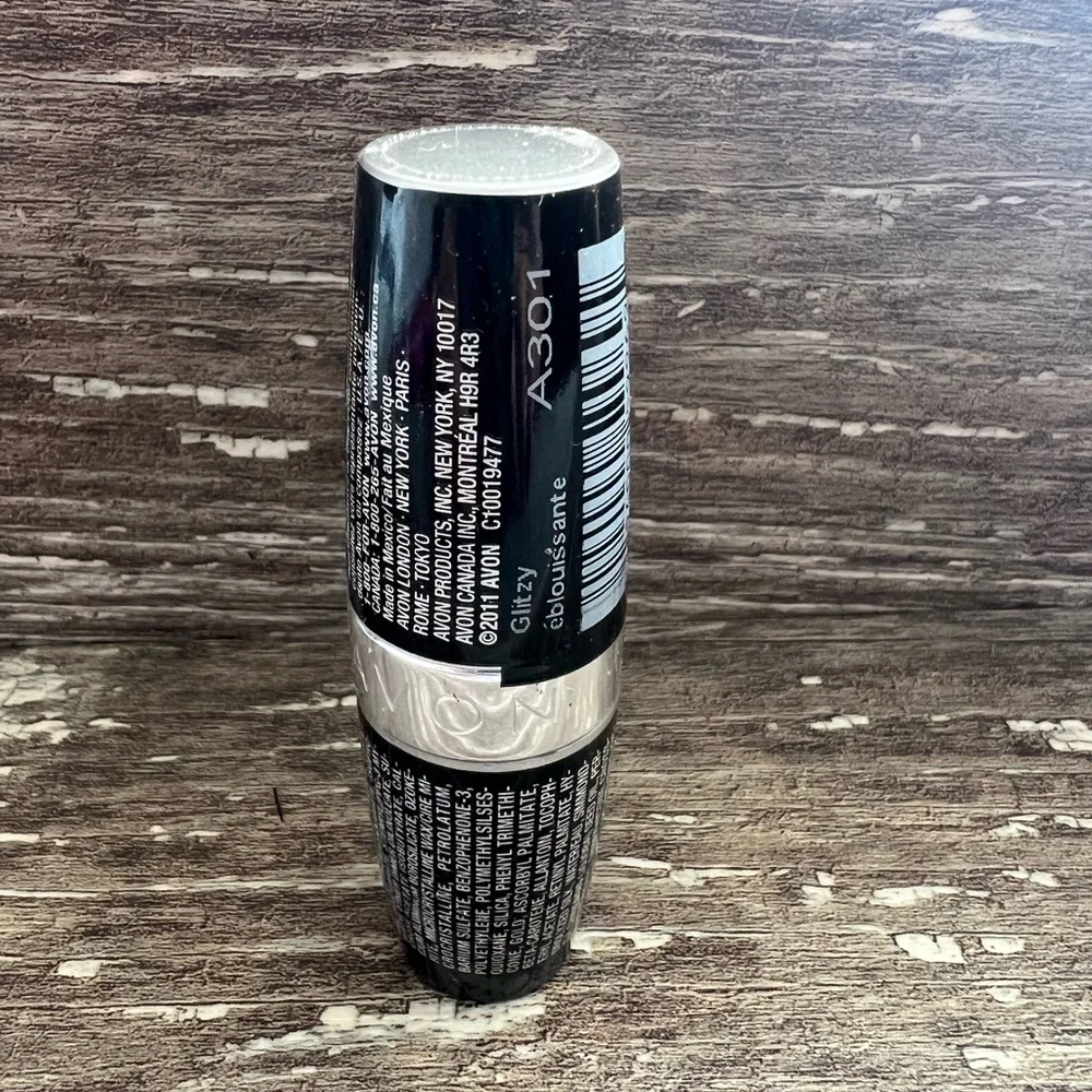 Avon ultra rich color white gold lipstick Glitzy A-301‎ bronze tan new sealed